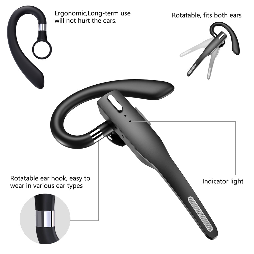 YYK-525 Wireless Bluetooth Headphone ANC Active Noise Cancelling Business Hanging Earphone (No Charging Case) YYK-525 Wireless Bluetooth Headphone ANC Active Noise Cancelling Business Hanging Earphone (No Charging Case)
